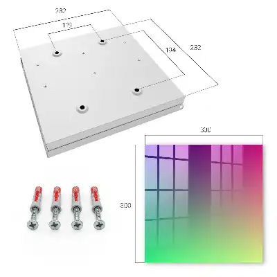 Wall mounted key box Colorful gradient solid -