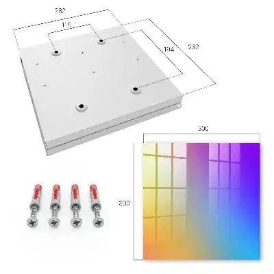 Decorative key box Colorful gradient visual spectacle