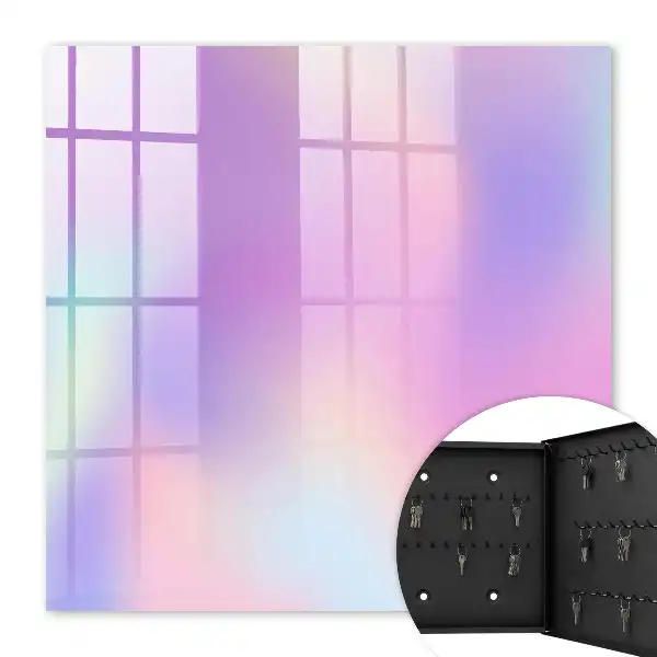Pastel Wave Wall Mounted Key Cabinet