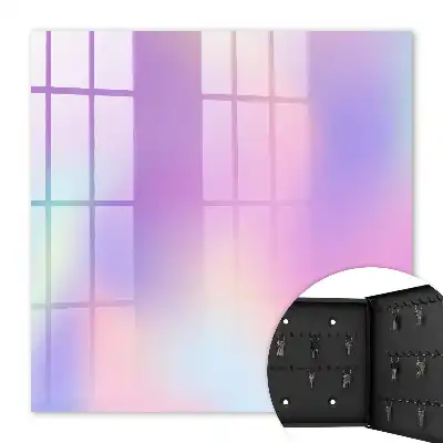 Pastel Wave Wall Mounted Key Cabinet
