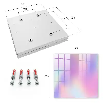 Wall mounted key cabinet Pastel wave harmony of colors