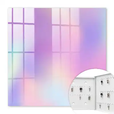 Pastel Wave Wall Mounted Key Cabinet
