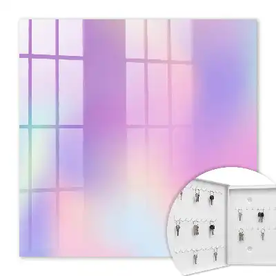Pastel Wave Wall Mounted Key Cabinet
