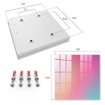 Wall mounted key box Pastel gradient with a delicate texture