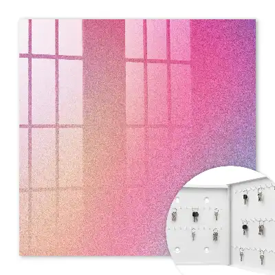 Wall mounted key box Pastel gradient with a delicate texture