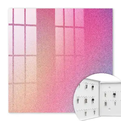Wall mounted key box Pastel gradient with a delicate texture