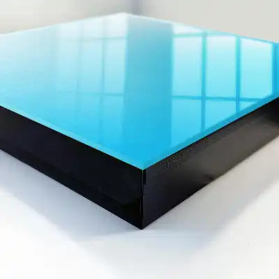 Wall mounted key cabinet The blue gradient creates peace
