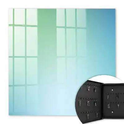 Wall mounted key box Green Blue Color Gradient