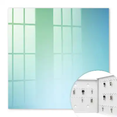 Wall mounted key box Green Blue Color Gradient