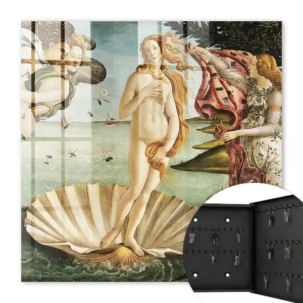 Wall mounted key cabinet The Birth of Venus Full of Elegance
