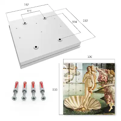 Wall mounted key cabinet The Birth of Venus Full of Elegance