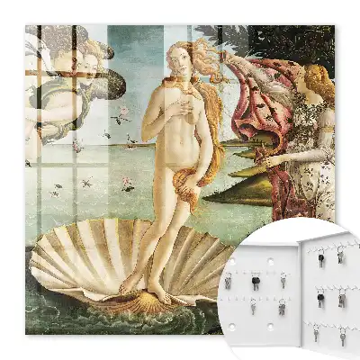Wall mounted key cabinet The Birth of Venus Full of Elegance