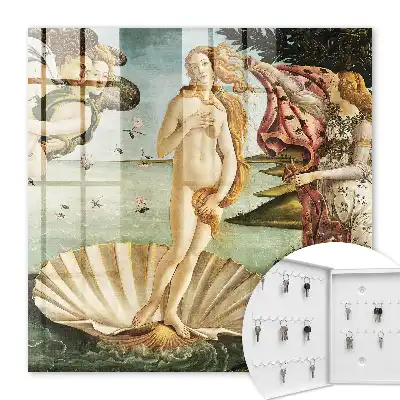 Wall mounted key cabinet The Birth of Venus Full of Elegance