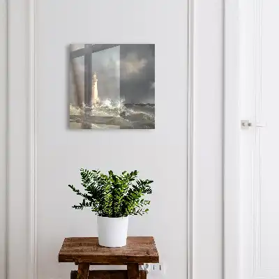 Key cabinet Stormy sea scenery