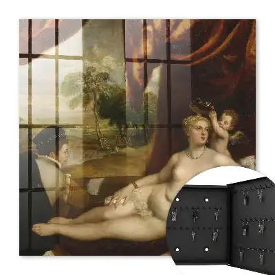 Key box for home Titian Venus and the Lute Player, Women Angel