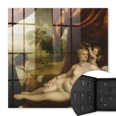 Key box for home Titian Venus and the Lute Player, Women Angel
