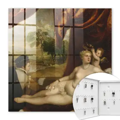 Key box for home Titian Venus and the Lute Player, Women Angel