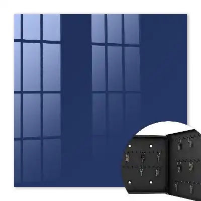 Key box for home Vibrant navy minimalist style