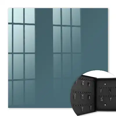 Key cabinet Muted turquoise modern elegance