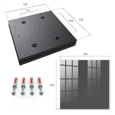 Wall mounted key cabinet Dark gray
