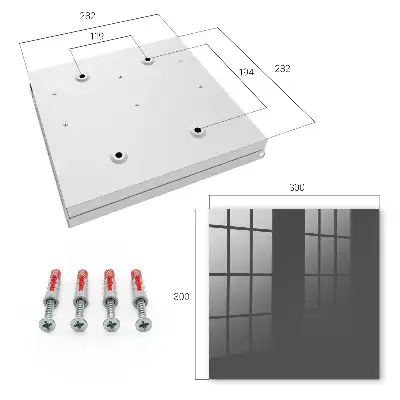 Wall mounted key cabinet Dark gray
