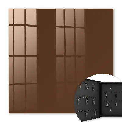 Wall mounted key box Chestnut brown harmony simplicity