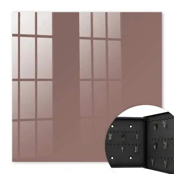 Wall mounted key box Light brown additional patterns