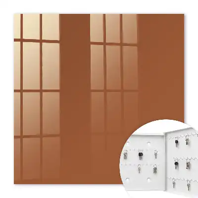 Key box for home Dark orange brown motif