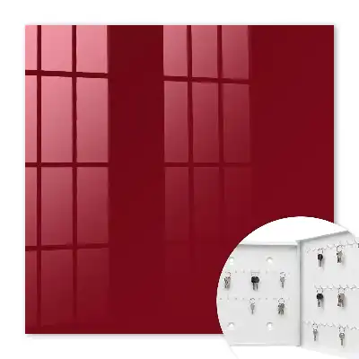 Decorative key box Vibrant Burgundy Elegant Minimalist