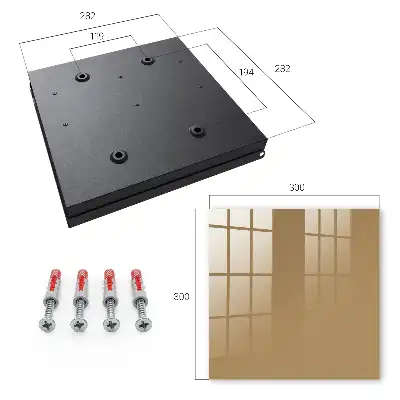 Wall mounted key box Vivid minimalist brown color