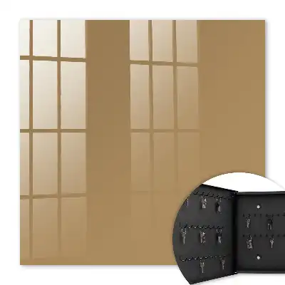 Wall mounted key box Vivid minimalist brown color
