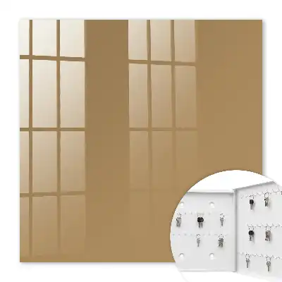 Wall mounted key box Vivid minimalist brown color