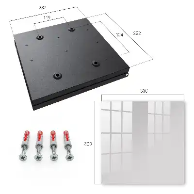 Wall mounted key cabinet Gray color