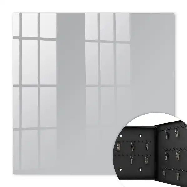 Wall mounted key cabinet Smooth gray