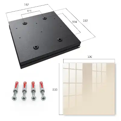 Wall mounted key box Light stone simplicity harmony