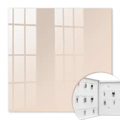 Decorative key box Warm beige subtle simplicity