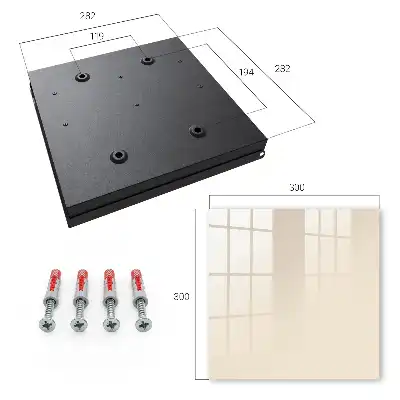 Wall mounted key cabinet Creamy, elegant, calming
