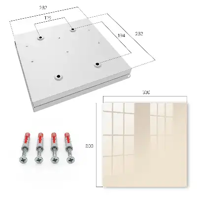 Wall mounted key cabinet Creamy, elegant, calming