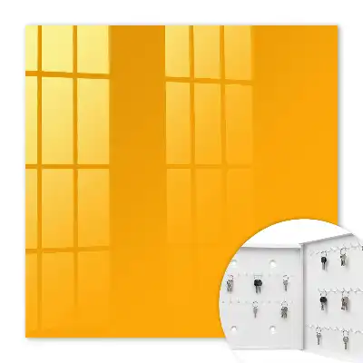 Wall mounted key cabinet Beige without patterns