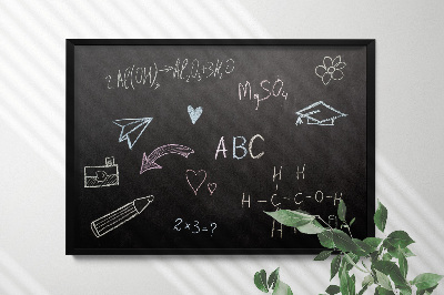 Wall chalk board unique 100x70