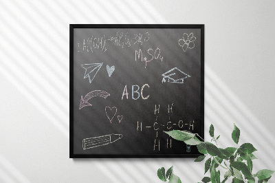 Framed blackboard unique 50x50