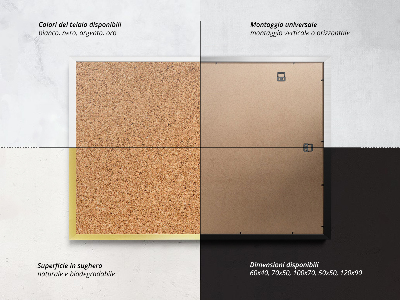 Decorative corkboard modern 60x40