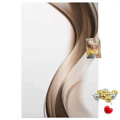 Cork Note Board Abstract wave