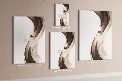Abstract wave cork note board
