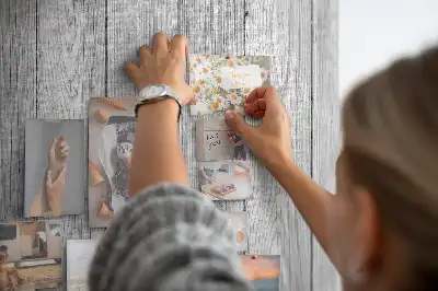 Raw Wood Cork Note Board