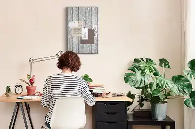 Raw Wood Cork Note Board
