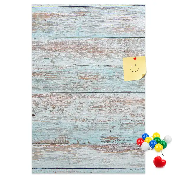 Light pastel cork wall memo board