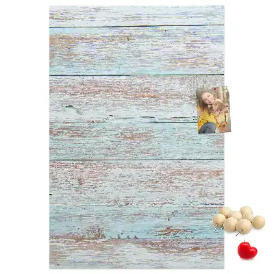 Light pastel cork wall memo board