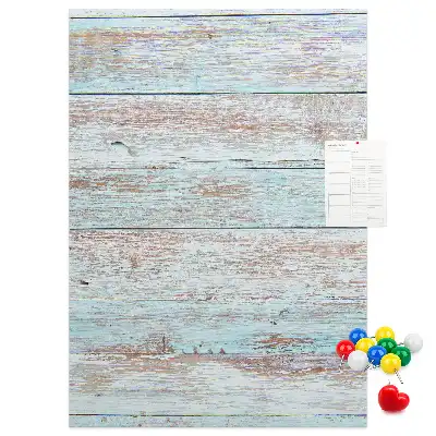 Light pastel cork wall memo board