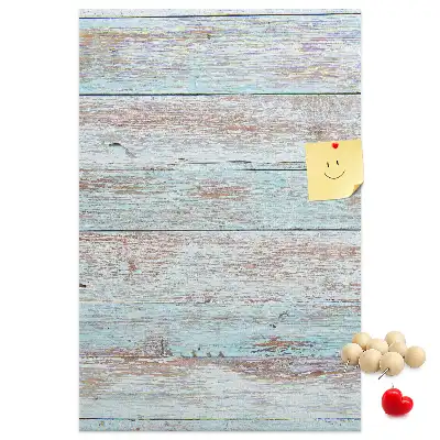 Light pastel cork wall memo board